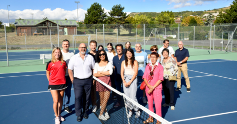 Inauguration des courts de tennis extérieurs rénovés