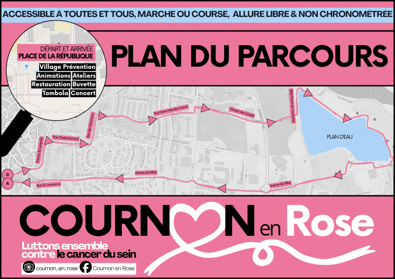 Parcours Cournon en Rose